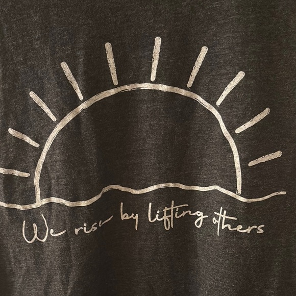 We Rise by Lifting Others Black Tank Top - Picture 2 of 4